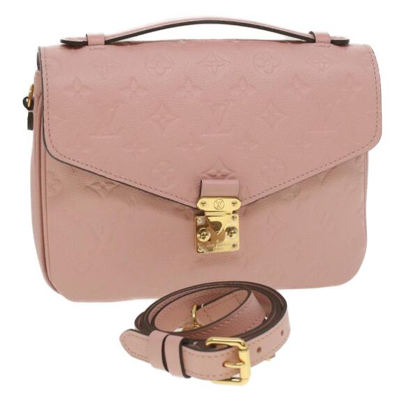 LOUIS VUITTON Empreinte Pochette Metis MM Hand Bag Pink M44018 - Picture 1 of 16
